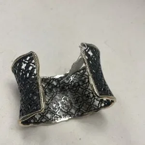 Kendra Scott Jewelry Kendra Scott Black And Gold Lattice Cuff